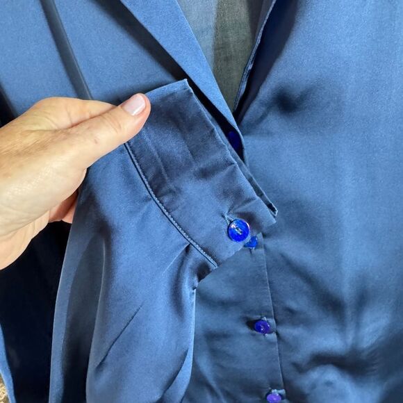 Oak & Fort Blue blouse S - Picture 3 of 5